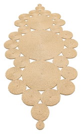 Conceptum Alfombra de Pasillo Ptn 05 - Natural Beige 90 x 200 cm